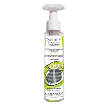 Source micellaire enchant&eacute;e eau d&eacute;maquillante amande douce Garancia - flacon de 100 ml