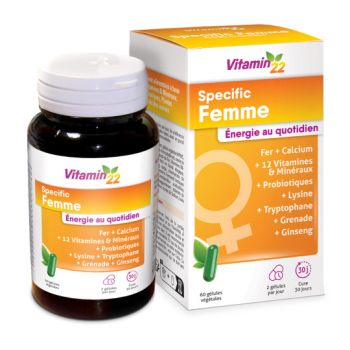 Vitamin 22 Specific femme Ineldea - boite de 60 g&eacute;lules