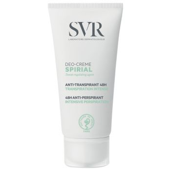 Spirial cr&egrave;me d&eacute;odorant anti-transpirant intense 48h SVR - tube de 50 ml