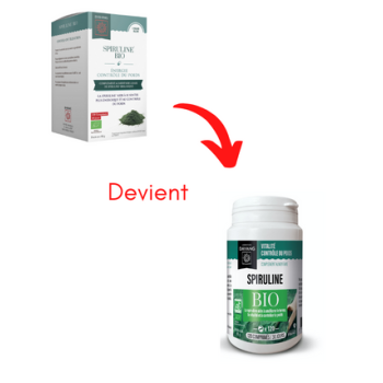 Spiruline Bio &eacute;nergie/controle du poids Dayang - boite de 120 comprim&eacute;s