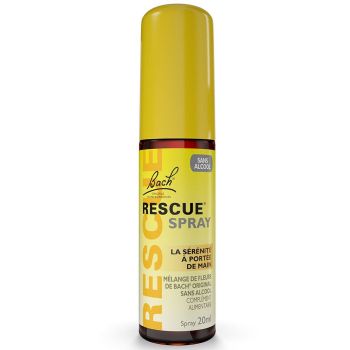 Spray La S&eacute;r&eacute;nit&eacute; &agrave; Port&eacute;e de Mains sans alcool Rescue - spray de 20ml