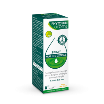 Spray mal de gorge Phytosun Ar&ocirc;ms - flacon de 15 ml