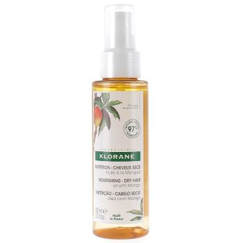 Spray nutrition cheveux secs huile &agrave; la mangue Klorane - spray de 100 ml