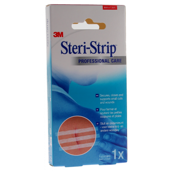 Steri-Strip Sutures cutan&eacute;es adh&eacute;sives 3M - bo&icirc;te de 3 bandelettes de 6mm x 7,5cm