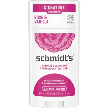 D&eacute;odorant naturel rose vanille Schmidt's - stick de 75 g
