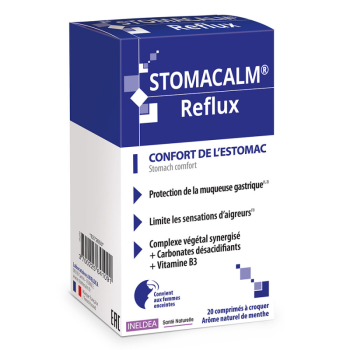 Stomacalm Reflux Ineldea - bo&icirc;te de 20 comprim&eacute;s