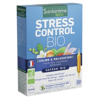 Stress Control bio Santarome - bo&icirc;te de 20 ampoules
