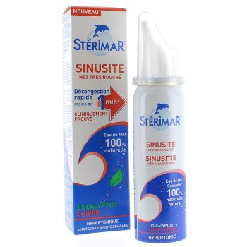 Sinusite nez tr&egrave;s bouch&eacute; St&eacute;rimar - spray de 50 ml
