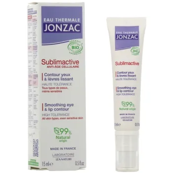 Sublimactive Contour yeux-l&egrave;vres lissant Eau Thermale Jonzac - flacon-pompe de 15 ml