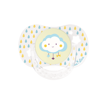 Sucette physiologique nuage 0 &agrave; 6 mois Luc et L&eacute;a - une sucette