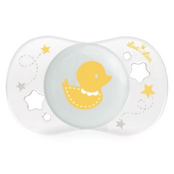 Sucette silicone anatomique 0-2 mois Luc et L&eacute;a - une sucette