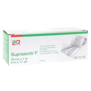 Suprasorb F Champ de pansement en rouleau non st&eacute;rile transparent 10cm x 1m Lohmann & Rauscher - bo&icirc;te de une pi&egrave;ce