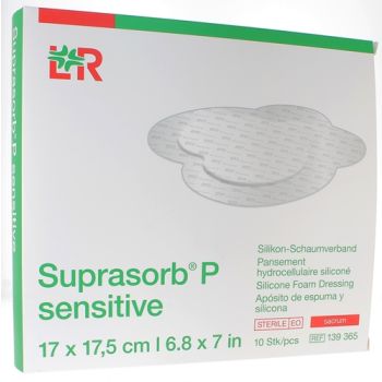 Suprasorb P sensitive sacrum pansement hydrocellulaire silicon&eacute; 17x17.5cm Lohmann & Rausher - boite de 10 pansements