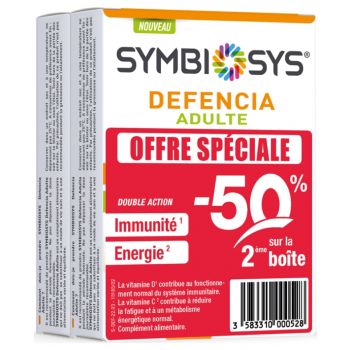 Symbiosys Defencia adulte Biocodex - lot de 2 bo&icirc;tes de 30 g&eacute;lules