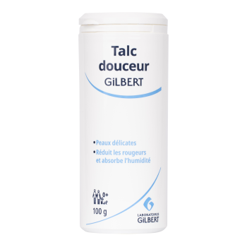 Talc douceur b&eacute;b&eacute; Gilbert - tube de 100 g