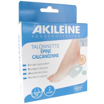 Talonnette &eacute;pine calcan&eacute;enne Akile&iuml;ne podoprotection - 2 unit&eacute;s (1 paire)