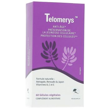 Telomerys Anti-&acirc;ge Phyto Research - Boite de 60 g&eacute;lules v&eacute;g&eacute;tales