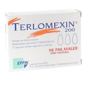 Terlomexin 200mg - bo&icirc;te de 3 capsules vaginales