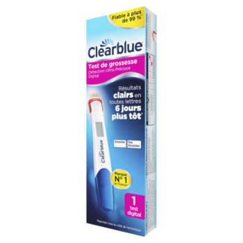 Test de grossesse digital pr&eacute;coce Clearblue - un test
