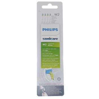 T&ecirc;tes de brosse W2 Optimal White HX6064 Sonicare Philips - bo&icirc;te de 4 t&ecirc;tes de brosse
