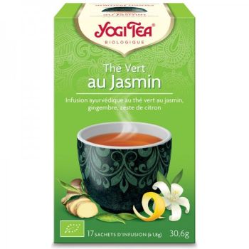 Th&eacute; vert au jasmin BIO Yogi Tea - boite de 17 sachets 