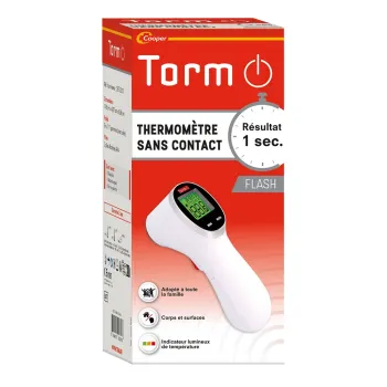 Thermom&egrave;tre flash sans contact Torm - un thermom&egrave;tre