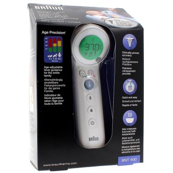 Thermom&egrave;tre sans contact + contact BNT 400 Braun - 1 Thermom&egrave;tre