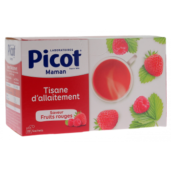 Tisane d'allaitement saveur fruits rouges Picot - bo&icirc;te de 20 sachets