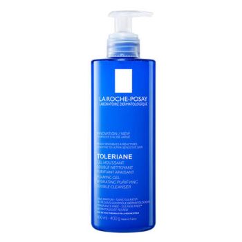 Tol&eacute;riane Gel moussant double nettoyant La Roche-Posay - flacon-pompe de 400ml