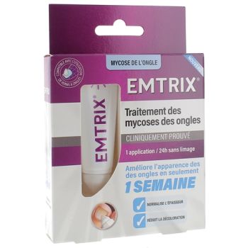 Traitement mycose de l&rsquo;ongle Emtrix - tube de 10ml