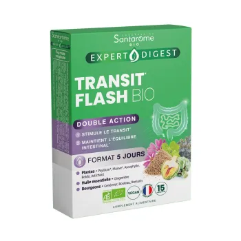 Transit flash bio Santarome - bo&icirc;te de 15 comprim&eacute;s