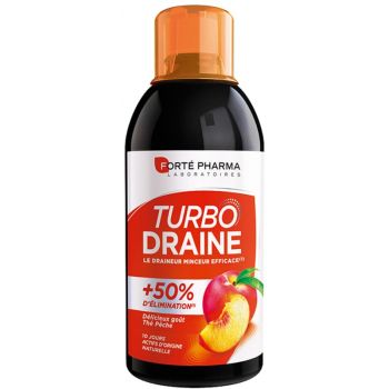 Turbodraine go&ucirc;t th&eacute; p&ecirc;che Fort&eacute; Pharma - flacon de 500 ml