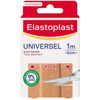 Universel Bande &agrave; d&eacute;couper Elastoplast - bo&icirc;te d'une bande de 1m x 8cm