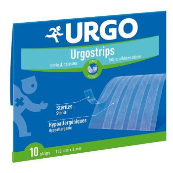 Urgostrips strips st&eacute;riles Urgo - 10 strips 100 x 6 mm