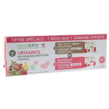 Urisanol programme bien-&ecirc;tre f&eacute;minin Naturactive - 2 bo&icirc;tes