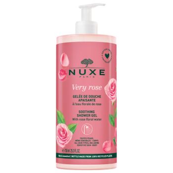 Very rose Gel&eacute;e de douche apaisante Nuxe - flacon-pompe de 750 ml