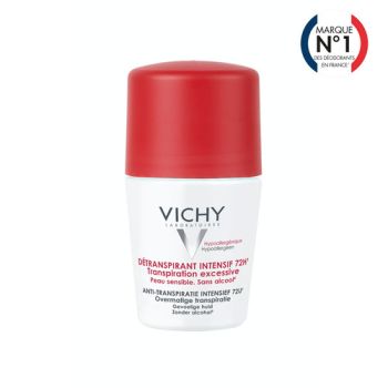 D&eacute;transpirant insensif 72h transpiration excessive Vichy - roll-on bille de 50 ml