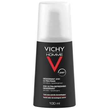 D&eacute;odorant 24h ultra frais Vichy homme - spray de 100 ml