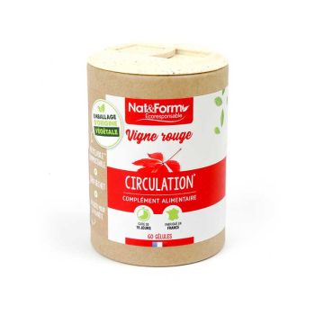 Vigne rouge Ecoresponsable Nat&Form - Boite de 60 g&eacute;lules