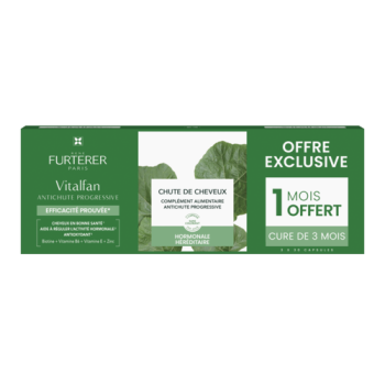 Vitalfan Antichute Progressive Ren&eacute; Furterer - cure de 3 mois donc 1 mois offert