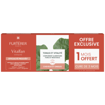 Vitalfan Vitalit&eacute; Ren&eacute; Furterer - lot de 3 x 30 capsules