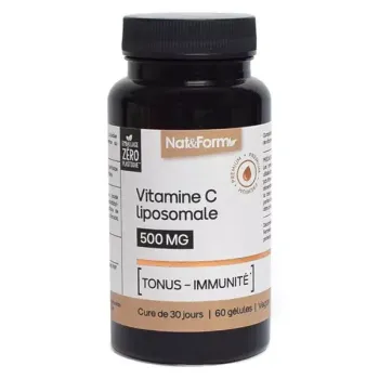 Vitamine C Liposomale tonus-immunit&eacute; Nat&Form - bo&icirc;te de 60 g&eacute;lules
