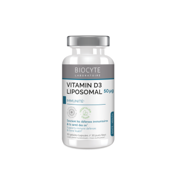 Vitamine D Liposomal Biocyte - bo&icirc;te de 30 g&eacute;lules