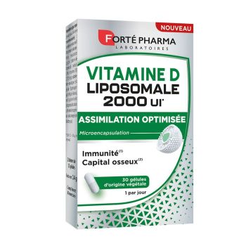 Vitamine D Liposomale 2000 UI Fort&eacute; Pharma - bo&icirc;te de 30 g&eacute;lules