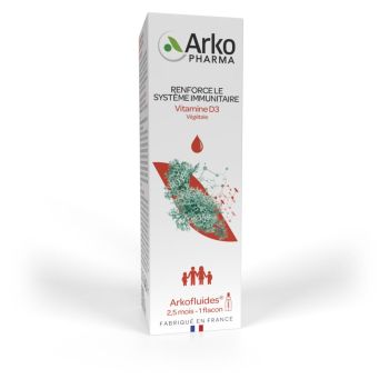 Vitamine D3 v&eacute;g&eacute;tale Arkopharma - flacon-pipette de 15ml