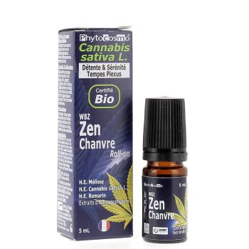 WBZ Zen Chanvre S&eacute;rum bio Phytocosmo - roll-on de 5ml