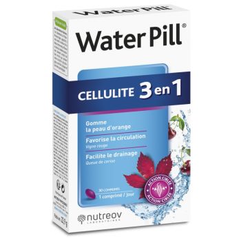 Water Pill cellulite 3 en 1 Nutreov - bo&icirc;te de 20 comprim&eacute;s