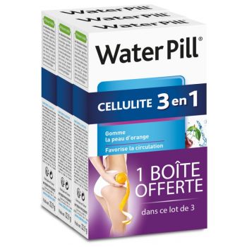 Water Pill cellulite 3 en 1 Nutreov - lot de 3 boites de 20 comprim&eacute;s