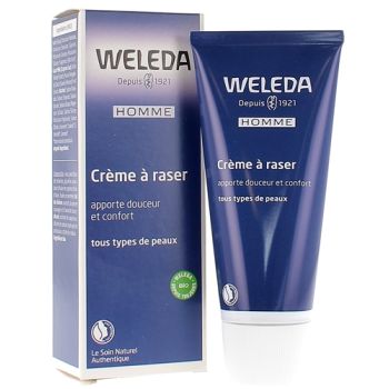 Cr&egrave;me &agrave; raser Weleda - tube de 75 ml