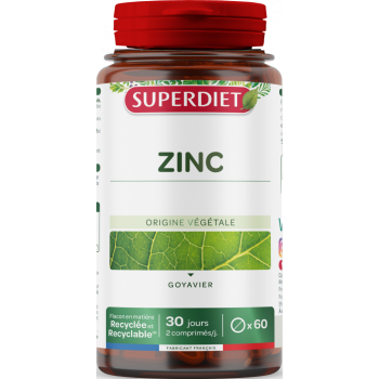 Zinc Superdiet - pot de 60 comprim&eacute;s